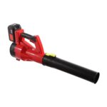 Laubbläser, Professional Akku-Laubbläser, 220V Handheld Laubbläser mit Akkus und Ladegerät, Leichtes Gebläse für Rasenpflege, Hof, Einfahrt, 0-22000RPM, 46 * 21 * 27 cm