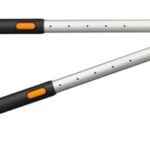Fiskars SmartFit Bypass-Teleskop-Astschere für frisches Holz, Antihaftbeschichtet, Gehärteter Präzisionsstahl, Grifflänge: 66 bis 90 cm, Schwarz/Orange, L86, 1013564