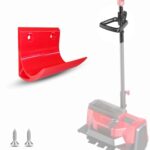 Halterung passend für Einhell Schneefräse Akku GE-ST 36/40, Akku Schneefräse Wandhalterung, Rot, komplett mit 2 Edelstahl-Befestigungsschrauben