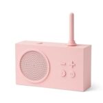 Lexon TYKHO 3 Tragbarer Bluetooth-Lautsprecher und Post FM-Radio, wasserdicht mit wiederaufladbarem Akku (Rosa)