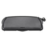 bella Elektro-Keramik-Titan-Grillplatte, Antihaftbeschichtung, große eintauchbare Kochfläche und herausnehmbare Fettauffangschale, einstellbare Temperatur, PTFE- und PFOA-frei, 27cm x 51cm, Schwarz