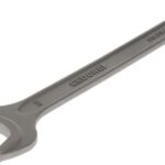 GEDORE Einmaulschlüssel, 46 mm, Mit Aufhängeloch, Hochwertiger Vanadium-Stahl, Blendfreie Optik, Stahlgrau, Nach DIN 894
