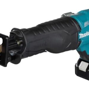 Makita DJR187RT Akku Reciprosäge 18 V und Ladegerät im Transportkoffer, Schwarz, mit 1x Akku 5,0 Ah