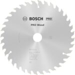 Bosch 1x PRO Wood Kreissägeblatt für Akku-Handkreissägen (für Weichholz, Hartholz, Ø mm, Professional Zubehör Handkreissäge)
