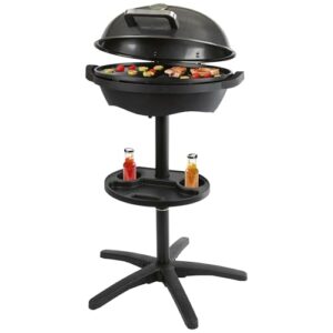 ProfiCook® Elektrogrill | Indoor & Outdoor | Rauchfrei | 2400W | Elektrogrill für Balkon | Profi-Grillplatte | Temperaturanzeige | 2in1 Stand/Tischgrill elektrisch | Grill elektrisch | PC BQS 1303