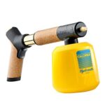 Gloria Akku-Feinsprüher Hydronette li-on - 1 L Design-Pflanzensprüher | Aus Messing und Kork | Zerstäuber mit schwenkbarer Düse | USB-Ladefunktion, Gelb