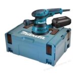 Makita BO5041J Exzenterschleifer 125 mm im MAKPAC, Blau, Silber