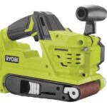 RYOBI 18 V ONE+ Akku-Bandschleifer R18BS-0, Schleifbreite 76 mm, Schnellwechselsystem, Staubabsaugung, ohne Akku und Ladegerät