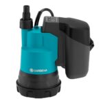 Gardena Akku-Klarwasser-Tauchpumpe 2000/2 18V P4A (nur Pumpe): 2.000 l/h max. Fördermenge, 2 bar max. Druck, Flachabsaugung bis 5 mm, Entwässerung/Bewässerung/Auspumpen, ohne Akku (14600-55)