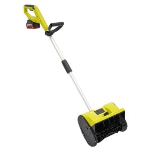 DIFU Akku Schneefräse 1200W Freistehend Schneefräse für Draußen, inkl. Akku und Ladegerät (Li-Ion, 20 V, Arbeitsbreite 32 cm, max. Schneehöhe 16 cm)