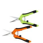 HAISHANG 2 Stücke Gartenschere Astschere Bonsai Schere Baumschere Rebenschere,Ernteschere zum Beschneiden von Kräutern, Blumen, Hecken, Rosen, Obst und Bonsai