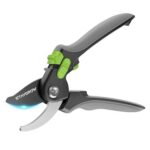 STAYGROW 8.5" Bypass Gartenschere mit scharfer SK5 Stahlklinge, schneidet über 10000 Mal und bleibt scharf, Gartenscheren mit Entsperrung & verstellbarem Griff Gartengeräte für Männer und Frauen