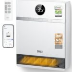 Dreo Smart Wandkonvektor, 30° Lüfterauslass, 2000W, einstellbarer Thermostat, Fernbedienung, Wochentimer, einfach zu montierende Heizung für den Innenbereich, kompatibel mit Alexa