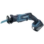 Makita DJR183RT1J Reciprosäge 18 V / 5,0 Ah, 1 Akku und Ladegerät im MAKPAC, Schwarz, Blau