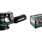 metabo Akku-Exzenterschleifer SXA 18 LTX 150 BL - 18 V, 150 mm Schleifteller-Ø - Drehzahlregelung, Softgrip, Staubbeutel, vibrationsarm, ideal für große Flächen & präzises Schleifen - Inkl. metaBOX