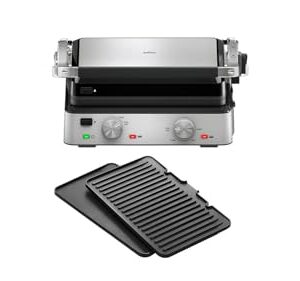 Braun MultiGrill 7 CG7020, 3-in-1 Kontaktgrill, BBQ & Ofen, große Grillfläche (12 Burger), 2000W, 230°, spülmaschinengeeignet (Plancha & Grill), Fettauffangschale, Elektrogrill Indoor