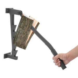 Manueller Holzspalter Manuelles SpaltgeräT,Brennholzspalter für Garten und Heim, Wand-/Baummontierbar, Sicher & Ergonomisch ZüNdholztrennwerkzeuge Im Freien und Im Innenen Inkl. 1 Paar * Handschuhe