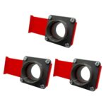 3er Set Blastgate DN 50 mm mit Muffe | Luft-Absperrschieber | Werkstattabsaugung | Späneabsaugung | Abluft | Staubsammler | Luftreiniger