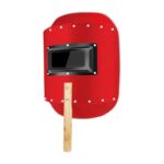 Harilla Handschweißschild-Schutzzubehör, schlagfest, mit Holzgriff, Schweißmaske, Arbeitsschutzausrüstung, Aluminiumkante