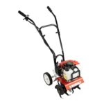 Gartenfräse Benzin, 52ccm 1900W | 2 Takt Motorhacke Bodenfräse Arbeitsbreite 300mm Bodenhacke Motorhacke Benzin mit 4 Kreisel je 4 Manganstahl Messer für Rasen Beet Gemüsegarten, Heimwerker Gartenwerk