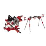 Einhell Akku-Zug-Kapp-Gehrungssäge TE-SM 36/210 Li - Solo Power X-Change (36 V, Li-Ion, leichtgängige Zugfunktion, Schnittlinien-Laser, ohne Akku und Ladegerät, inkl. Untergestell MSS 1610)