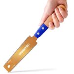 WORKPRO 150mm Japansäge mit 0,6mm SK5 Klinge und Holzgriff, Doppelte Kante japanische Handsäge 17TPI/14TPI, Profi Feinsäge Zugsäge für Holzbearbeitung Heimwerker Zimmermann