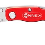 Connex Mehrzweckmesser Mini - Kompakt und Klappbar - 10 Klingen im Spender - Einfacher Klingenwechsel - Outdoor und Heimwerker