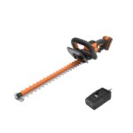 WORX WG261E Akku-Heckenschere 20V, 45cm Schwertlänge, Zahnabstand 16mm, Doppelaktionsklinge, dreifach Einstellbarer Sicherheitshandgriff (inkl. 2Ah PowerShare Akku & Ladegerät)