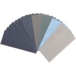24 Stück Nassschleifpapier 5000 Schleifpapier Set, Holz Schleifpapier Sandpapier Feine, Nass und Trocken Sandpapier für Holzmöbel, Stein, Metall 1000 1200 1500 2000 2500 3000 4000 5000