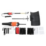 2-in-1 Schneefräse Elektrisch, tragbarer Motorbesen, Schneeschaufel, Kehrmaschine Manuell mit Gebläse und Bürste, 55 cm Arbeitsbreite