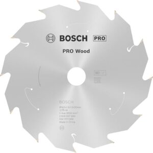 Bosch 1x PRO Wood Kreissägeblatt für Akku-Handkreissägen (für Weichholz, Hartholz, Ø mm, Professional Zubehör Handkreissäge)