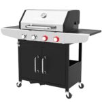 ProfiCook® Gas-grill für Temperaturen bis zu 450°C | 2 Power-Zonen | Roste aus echtem Gusseisen | Gasgrill 4 Brenner | Temperaturanzeige | Flaschenöffner | 4 Brenner | Gasgrill Balkon | PC GG 1311