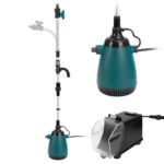 Akku-Tauchdruck/Regenfasspumpe Kompatibel mit Makita 18V Lithium Akku, Fördermenge max. 5000L/h, Schmutzwasserpumpe Tauchpumpe, Akku-Regenfasspump, Förderhöhe 8 m
