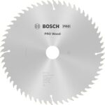 Bosch 1x PRO Wood Kreissägeblatt für Akku-Handkreissägen (für Weichholz, Hartholz, Ø mm, Professional Zubehör Handkreissäge)