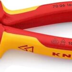 KNIPEX Seitenschneider auf SB-Karte verchromt isoliert mit Mehrkomponenten-Hüllen, VDE-geprüft 160 mm, 70 06 160 SB