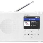 Reflexion TRA23I/WH, Tragbares Internet- Radio mit Internet- UKW- DAB-/DAB+ Radio (16 Watt) Farbdisplayanzeige, Netz- und Batteriebetrieb, 99 Senderspeicherplätze, Schwarz
