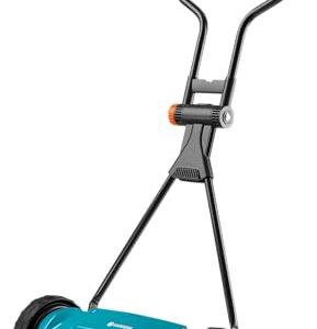 Gardena Classic Spindelmäher 400: Handrasenmäher mit 40cm Arbeitsbreite für bis zu 200 m² Rasenfläche, Messerwalze aus Qualitätsstahl, berührungslose Schneidetechnik, geräuscharm und präzise (4018-20)