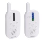 Grundig DECT Audio-Babyphone – Babyfon mit 150 m Reichweite – Eltern-Kind-Einheit – mit LED-Tonanzeige und Gegensprechfunktion – Kinderzimmer-Zubehör – Weiß