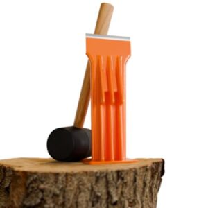 FM9LS Manueller Holzspalter, 22,9 cm, Brennholz und Anzündspalter, leicht, tragbar und sicher für effizientes und präzises Holzspalten, kein Strom erforderlich, perfekt für Gartenarbeit