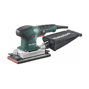 metabo Sander SRE 3185-210 W, 92 x 184 mm Schleifplatte - Vibrationsarm, Softgrip, variable Schwingzahl, für Holz & Metall, Klett & Spannsystem, ergonomisch & präzise - Inkl. Textil-Staubbeutel