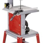 Einhell Bandsäge TC-SB 305 U (750W, 370-800 m/min Sägebandgeschw., 170mm Schnitth., neigbarer Sägetisch, Parallel- und Winkelanschlag, Untergestell)