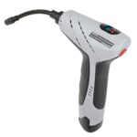 Brüder Mannesmann Akku-Luftpumpe, 12 V, tragbarer Kompressor mit LED-Licht, kabellos, 125 PSI, für Auto, Fahrrad und Ball, inkl. 3 Adaptern, Zigarettenanzünderadapter und Netzgerät | M17200