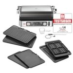 Braun MultiGrill 9 Pro CG 9167, Kontaktgrill mit Grill-, Flach-, Waffelplatten und Temperaturfühler, Grillpositionen: Kontakt, BBQ, Ofen, Spülmaschinenfeste Platten, Boost-Funktion bis 265°