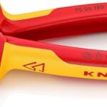 KNIPEX Seitenschneider, verchromt, 180 mm, Chrom-Vanadium Stahl, VDE, weicher Draht(Kupfer)-harter Draht(Stahldraht), Präzisionsschneiden, 70 06 180