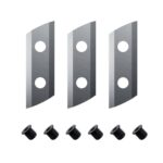 Bosch Ersatzmessersatz (gehärteter Stahl, wendbare zweischneidige Klingen, passend für den UniversalShredder 2x18V-25, einfacher Wechsel von Klingen und Muttern)