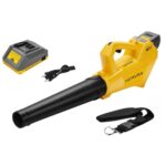 Nemura Akku-Gebläse 40V - Luftgeschwindigkeit 52 m/Sekunden - mit 2 x 2Ah Batterien und Schnellladegerät - Laubbläser-Staubsauger - französische Marke