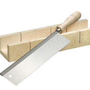 kwb Schneidlade inkl. Feinsäge 250 mm, f. Winkel-Schnitte in Holz-Leisten u. Ä.