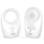 VTech BM1120 Baby-Audioüberwachungsgerät, klare Tonübertragung und Sicherheit, Lange Reichweite, 5-stufige LED-Lautstärkeanzeige, Gürtelclip, wiederaufladbare Batterien