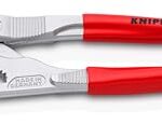 KNIPEX Zangenschlüssel, verchromt, 250 mm, greift stufenlos bis 52 mm, Feinverstellung per Knopfdruck, Schraubenschlüssel, Armaturenzange, 86 03 250