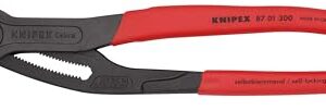 KNIPEX Cobra Hightech-Wasserpumpenzange mit rutschhemmendem Kunststoff überzogen 300 mm, 87 01 300